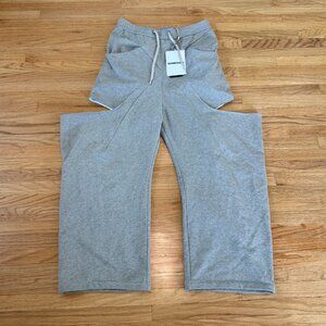NAMESAKE Jalen Drape Sweatpants In Gray Large